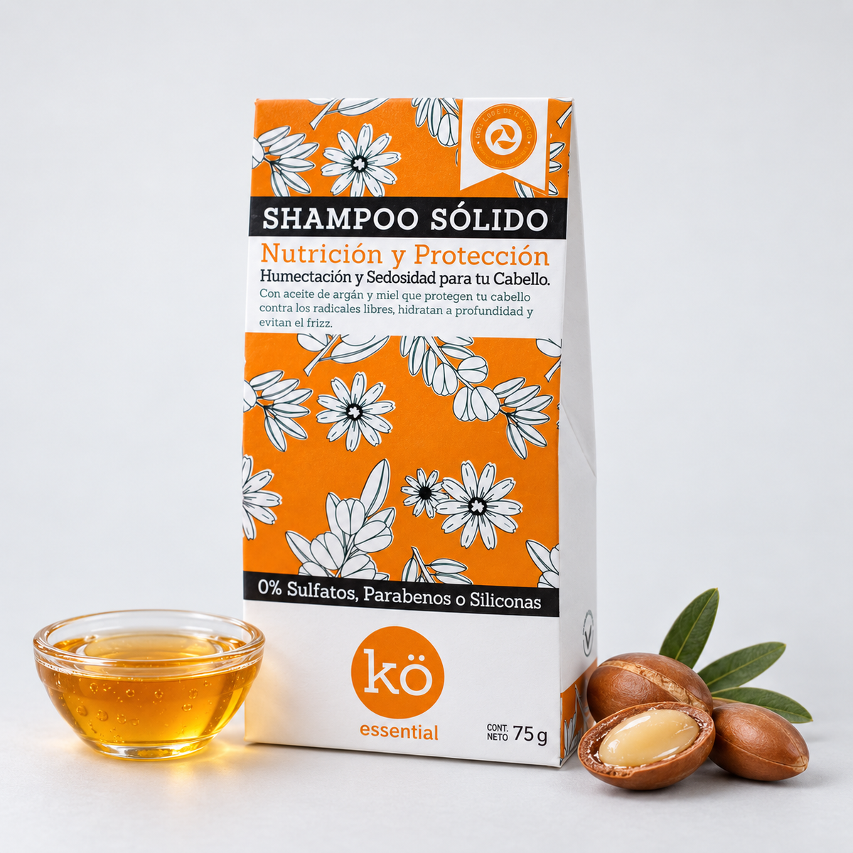Shampoo Sólido Nutrición y Protección · Argán y Miel