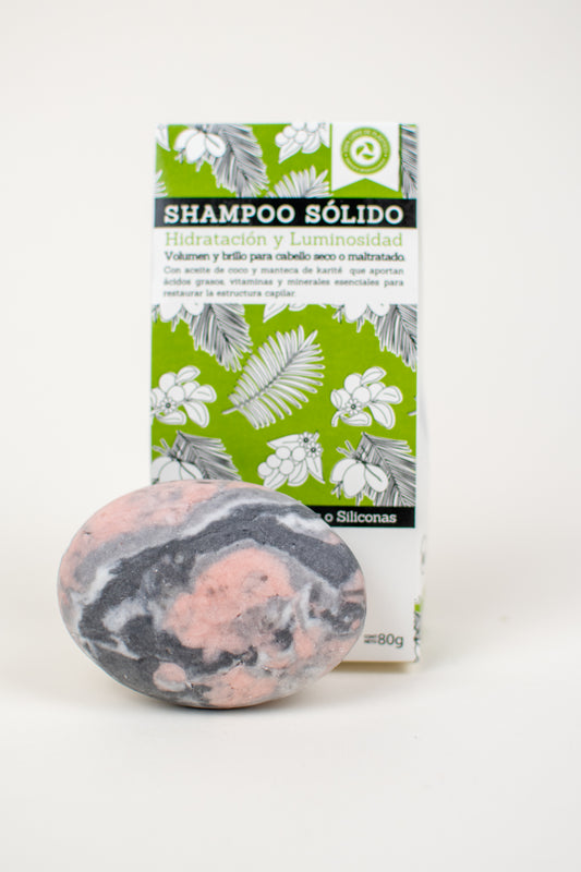 Shampoo Sólido Hidratación · Agua de Coco y Proteínas Vegetales
